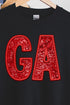 Faux Sequin GA Transfer Unisex NuBlend Crew Sweatshirt