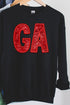 Faux Sequin GA Transfer Unisex NuBlend Crew Sweatshirt