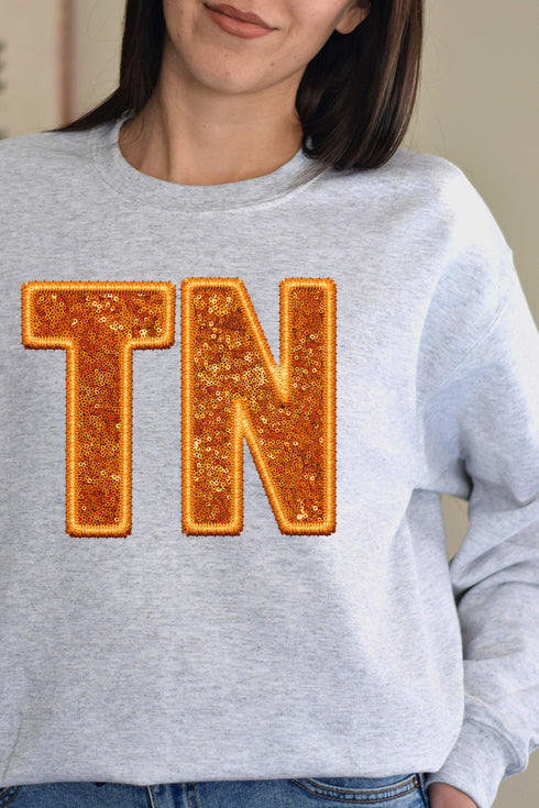 Faux Sequin TN Transfer Unisex NuBlend Crew Sweatshirt
