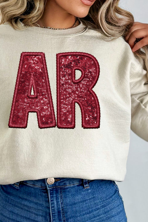 Faux Sequin AR Transfer Unisex NuBlend Crew Sweatshirt