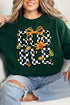 Checkered Gobble Coquette Unisex NuBlend Crew Sweatshirt
