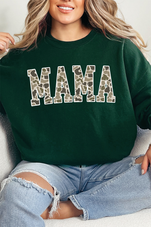 White Mama Camo Unisex NuBlend Crew Sweatshirt