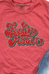 Feelin' Festive Groovy Distressed Unisex NuBlend Crew Sweatshirt