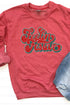 Feelin' Festive Groovy Distressed Unisex NuBlend Crew Sweatshirt