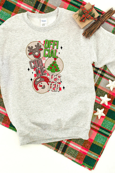 Official Cookie Tester Christmas Unisex NuBlend Crew Sweatshirt