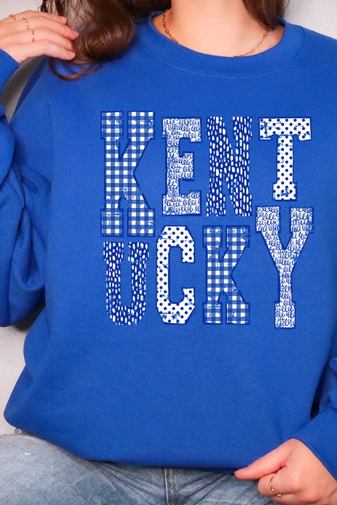 Patchwork Kentucky Unisex NuBlend Crew Sweatshirt