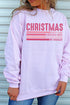 Pink Christmas List Heavy-weight Crew Sweatshirt