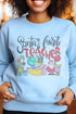 Santa's Favorite Teacher Unisex NuBlend Crew Sweatshirt