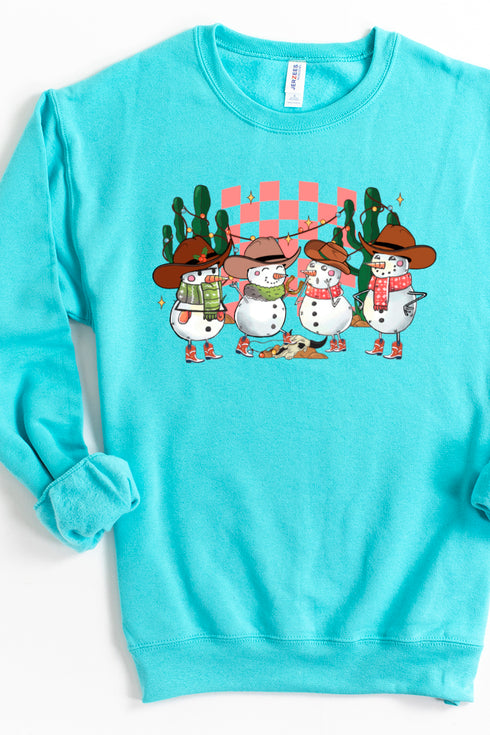 Snow Country Western Christmas Unisex NuBlend Crew Sweatshirt