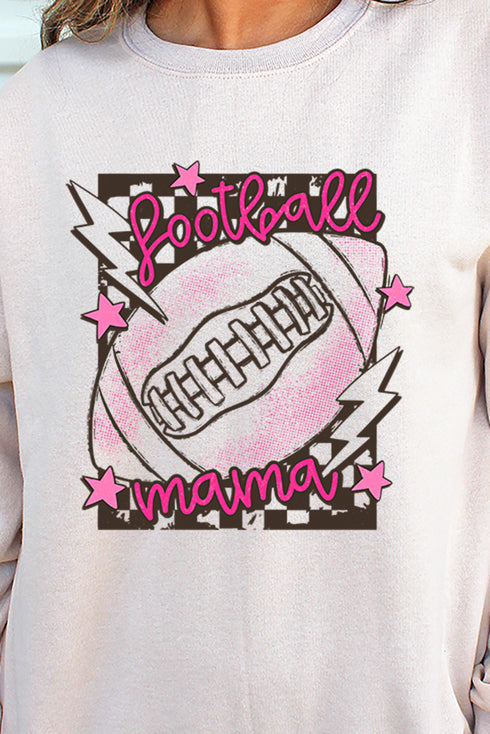 Stars And Bolt Football Mama Unisex NuBlend Crew Sweatshirt