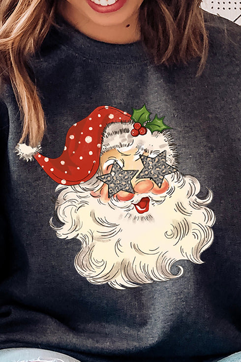 Star Eyes Santa Unisex NuBlend Crew Sweatshirt