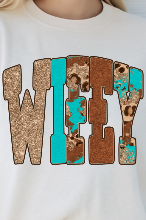 Leopard Love Wifey Unisex NuBlend Crew Sweatshirt