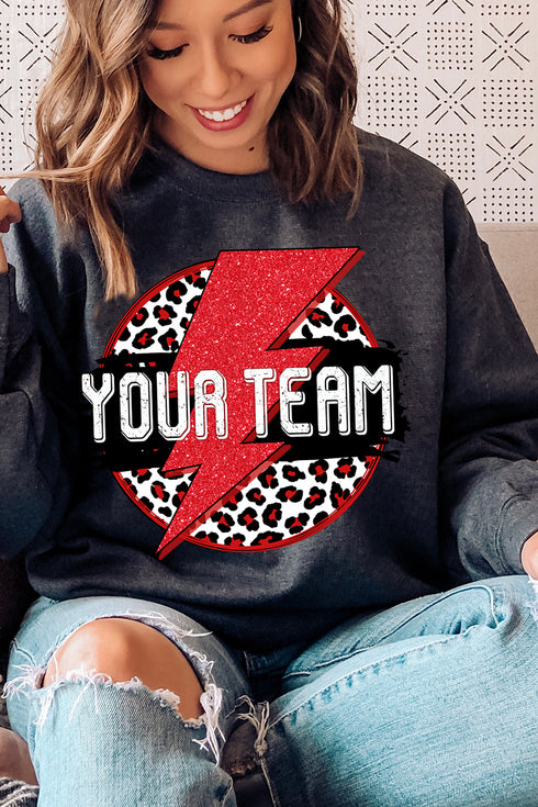 Team Strike Red and Black Unisex NuBlend Crew Sweatshirt