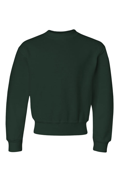 Youth Speckle 3 Letter Monogram Crew Sweatshirt