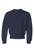 Youth Blue Chinoiserie 3 Letter Monogram Crew Sweatshirt