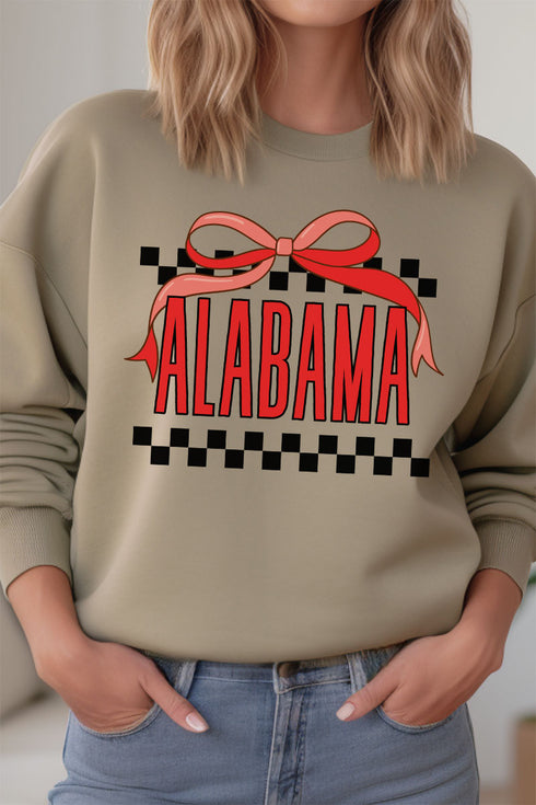 Bow Alabama Check Unisex NuBlend Crew Sweatshirt