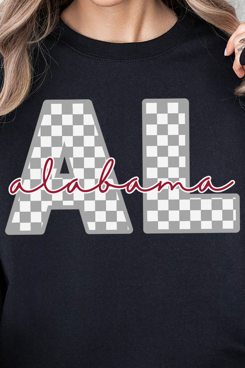 Alabama Checkered Unisex NuBlend Crew Sweatshirt