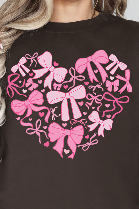 All The Bows Valentine Heart Unisex NuBlend Crew Sweatshirt