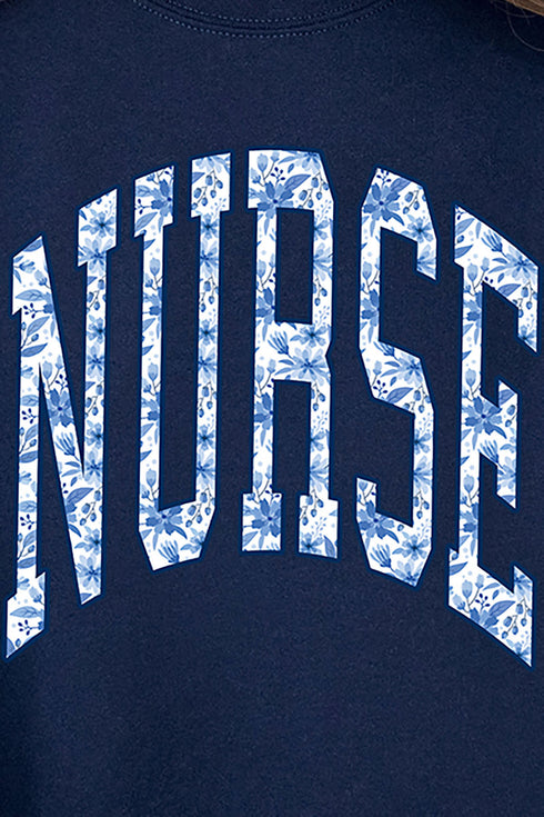 Arched Chinoiserie Nurse Unisex NuBlend Crew Sweatshirt