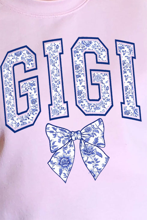 Arched Gigi Blue Chinoiserie Unisex NuBlend Crew Sweatshirt