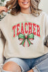 Arched Red And Green Teacher Unisex NuBlend Crew Sweatshirt