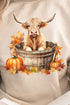 Autumn Highland Cow Unisex NuBlend Crew Sweatshirt