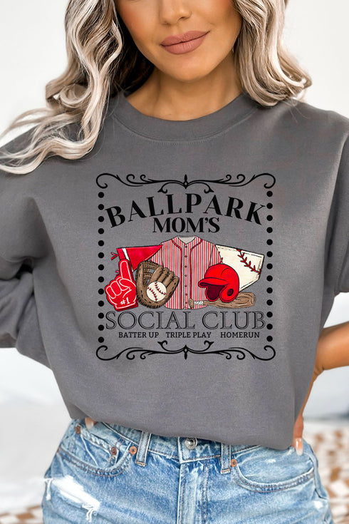 Ballpark Moms Social Club Unisex NuBlend Crew Sweatshirt
