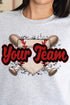 Baseball Home Plate Red And Black Unisex NuBlend Crew Sweatshirt
