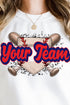 Baseball Home Plate Red And Navy Unisex NuBlend Crew Sweatshirt