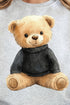 Black Vintage Teddy Bear Unisex NuBlend Crew Sweatshirt