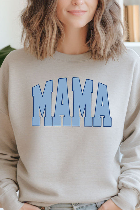 Blue Arched Mama Unisex NuBlend Crew Sweatshirt
