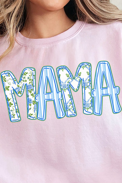 Blue Blossom Mama Unisex NuBlend Crew Sweatshirt