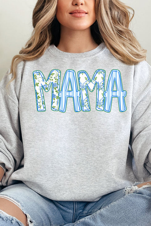 Blue Blossom Mama Unisex NuBlend Crew Sweatshirt