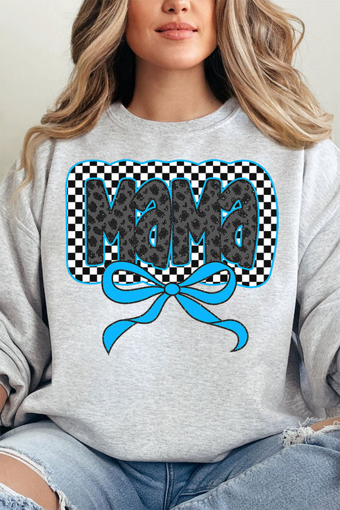 Blue Leopard Luxe Mama Unisex NuBlend Crew Sweatshirt
