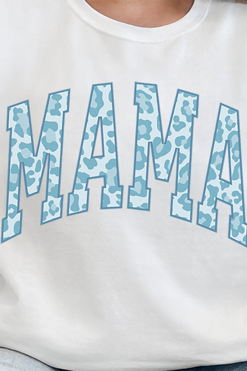 Blue Leopard Mama Unisex NuBlend Crew Sweatshirt