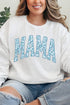 Blue Leopard Mama Unisex NuBlend Crew Sweatshirt