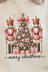 Blush Nutcracker Merry Christmas Unisex NuBlend Crew Sweatshirt