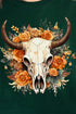 Boho Autumn Steer Unisex NuBlend Crew Sweatshirt