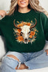 Boho Autumn Steer Unisex NuBlend Crew Sweatshirt