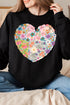 Boho Floral Heart Unisex NuBlend Crew Sweatshirt