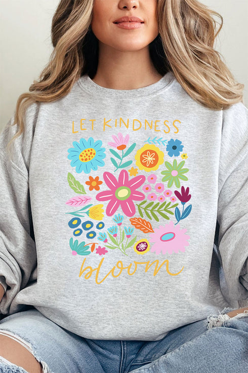Boho Let Kindness Bloom Unisex NuBlend Crew Sweatshirt
