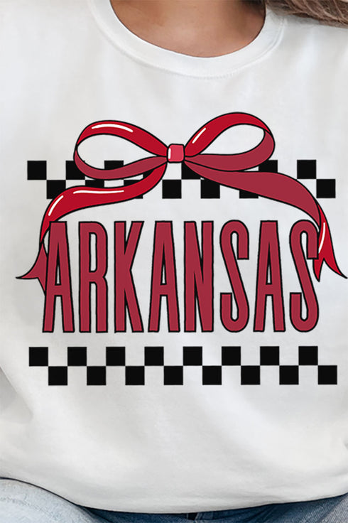 Bow Arkansas Check Unisex NuBlend Crew Sweatshirt