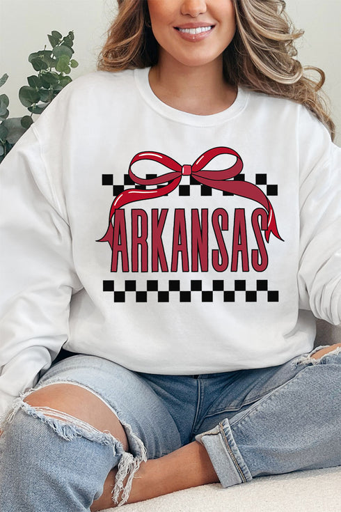Bow Arkansas Check Unisex NuBlend Crew Sweatshirt