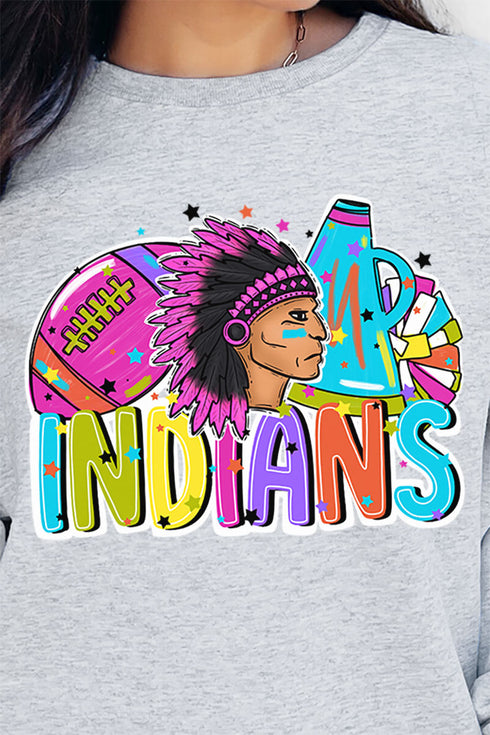 Bright Indians Colorful Unisex NuBlend Crew Sweatshirt