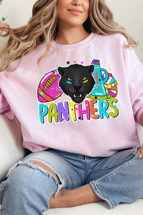 Bright Panthers Colorful Unisex NuBlend Crew Sweatshirt