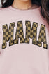 Olive Checkered Mama Unisex NuBlend Crew Sweatshirt