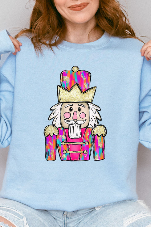 Brushed Colorful Nutcracker NuBlend Crew Sweatshirt