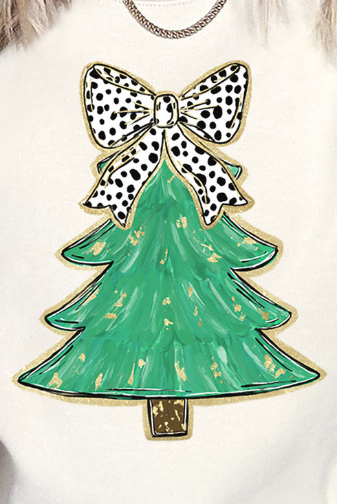 Brushed Green Christmas Tree NuBlend Crew Sweatshirt