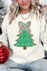 Brushed Green Christmas Tree NuBlend Crew Sweatshirt