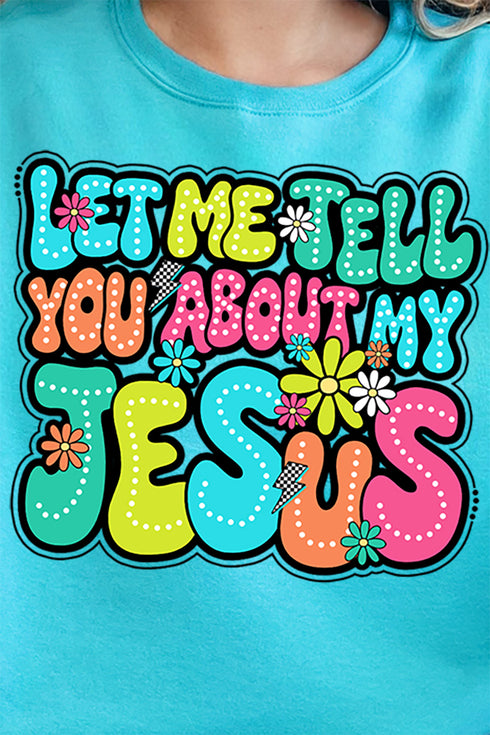 Bubble Tell You About My Jesus Unisex NuBlend Crew Sweatshirt